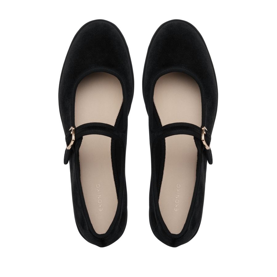 женские балетки Мэри Джейн EKONIKA EN01205CN-04-black-25S, фото 3