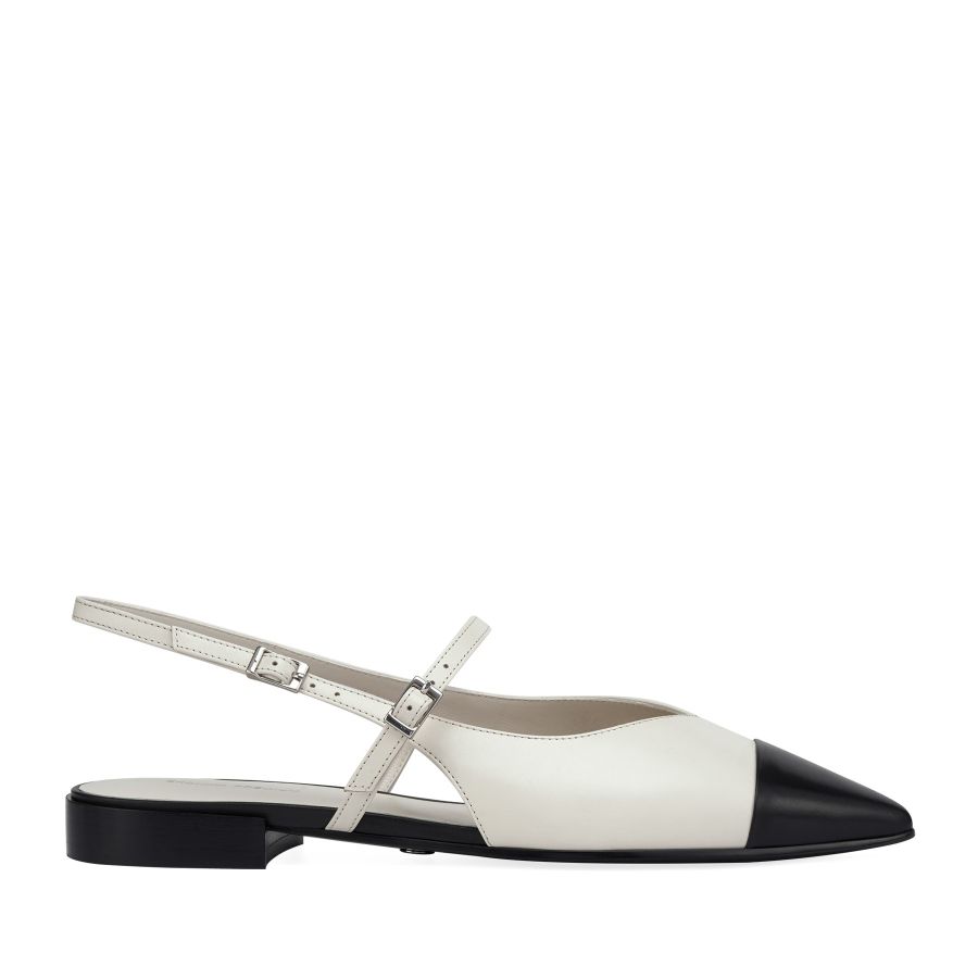 женские слингбэки EKONIKA PREMIUM PM09052CN-04-white-black-25S, фото 1