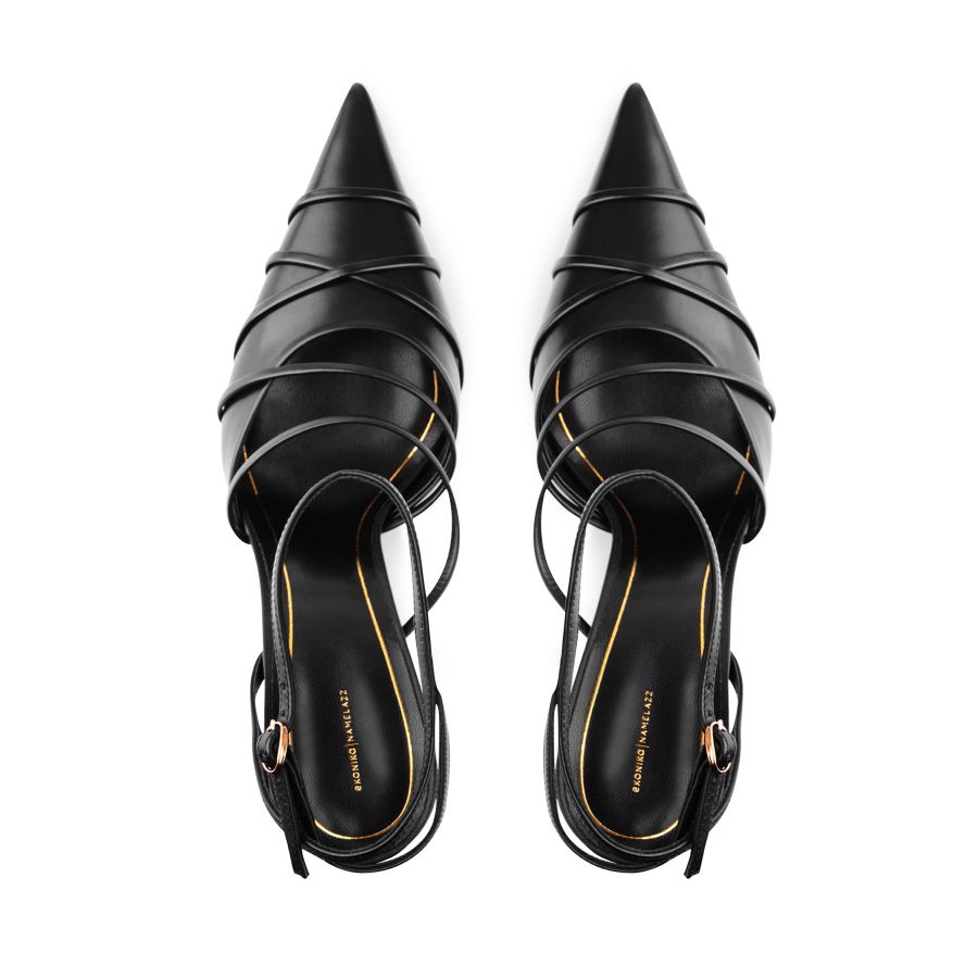 женские летние слингбэки EKONIKA | NAMELAZZ NL00636CN-01-black-24L, фото 3