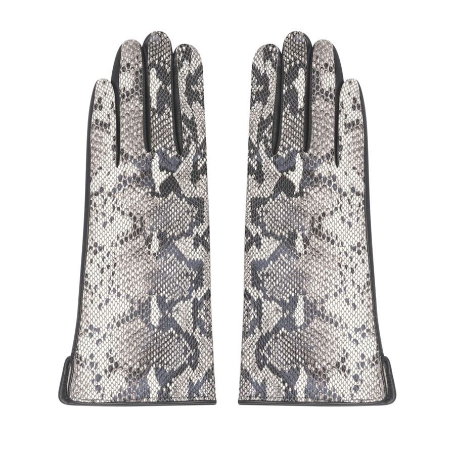 женские перчатки EKONIKA PREMIUM PM33280-1-snake.grey-black-24W, фото 1