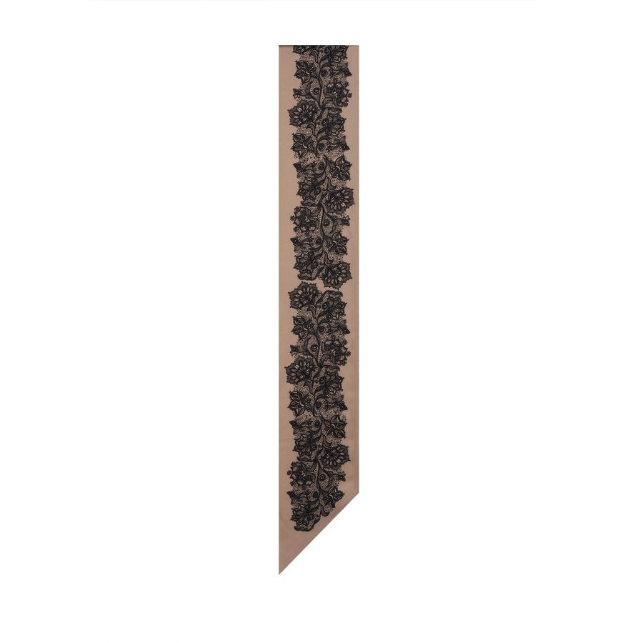 женский шарф EKONIKA PREMIUM PM44655-beige-black-25S, фото 2