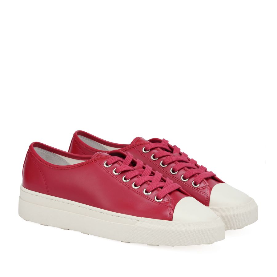 женские летние кеды EKONIKA PREMIUM PM00795CN-01-red-white-25S, фото 3