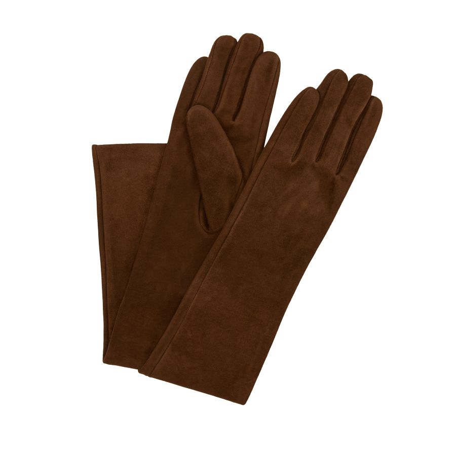 женские длинные перчатки EKONIKA × KALMANOVICH KL33990-browny-25W, фото 3