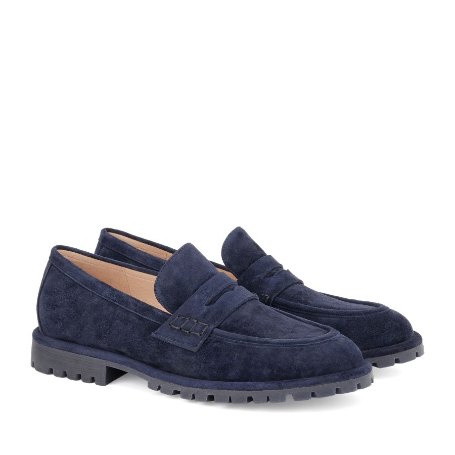 женские демисезонные лоферы EKONIKA EN01494CN-01-navy-25W, фото 2
