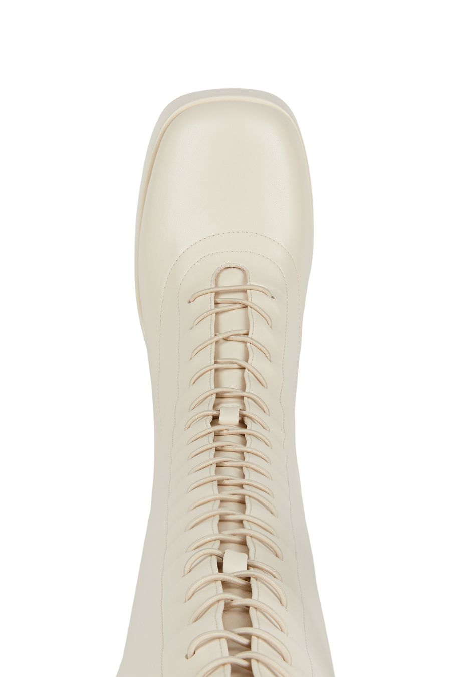 женские демисезонные сапоги на шнуровке EKONIKA × KALMANOVICH KL01453CN-21-pearl-25W, фото 6