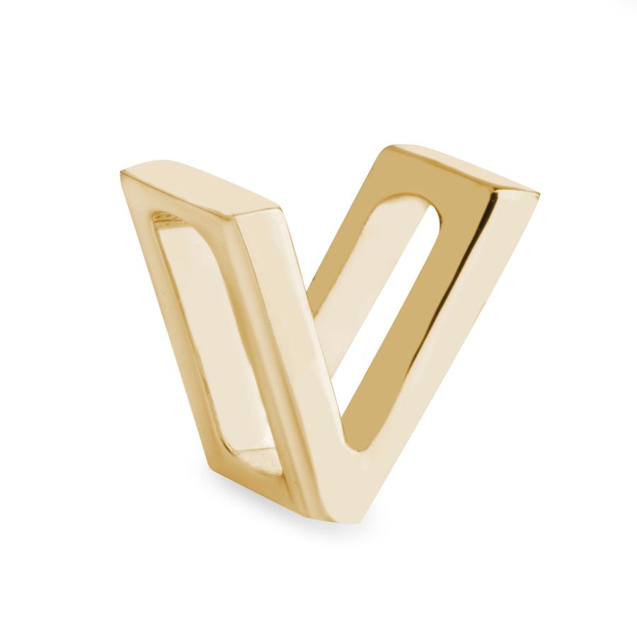 подвеска маленькая буква V EKONIKA EN-V-small-gold-UNI, фото 2