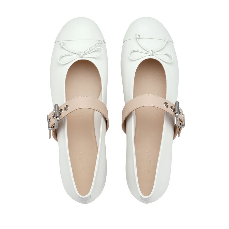 женские балетки Мэри Джейн EKONIKA EN01141CN-01-white-25S, фото 3