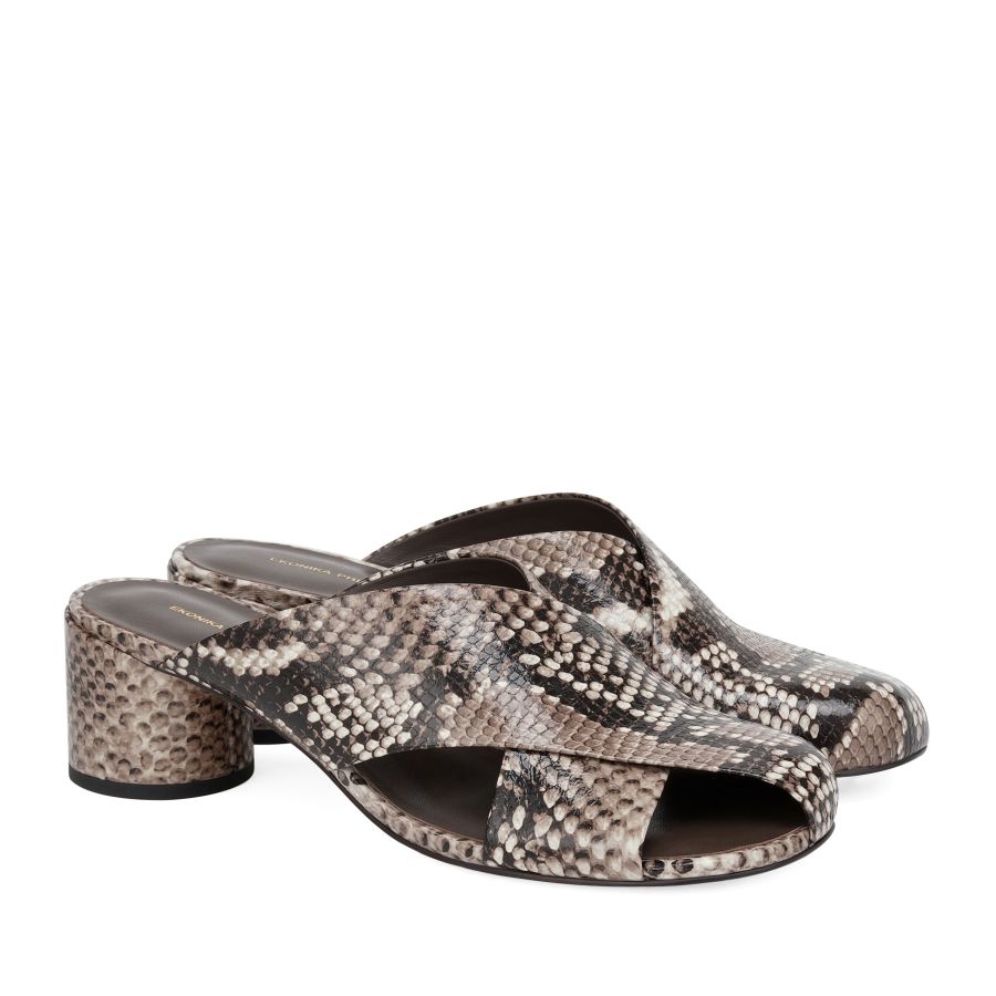 женские летние мюли EKONIKA PREMIUM PM01284CN-01-snake.brown-25S, фото 2
