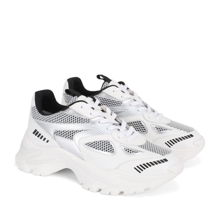 женские летние кроссовки EKONIKA PREMIUM PM00035CN-09-white-silver-24L, фото 2