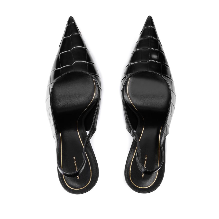 женские летние слингбэки EKONIKA | NAMELAZZ NL00638CN-02-black-24L, фото 3