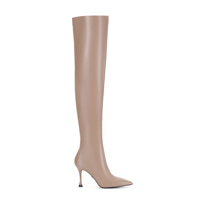 женские демисезонные ботфорты EKONIKA PREMIUM PM00001CN-23-02-dk.beige-22Z, фото 1