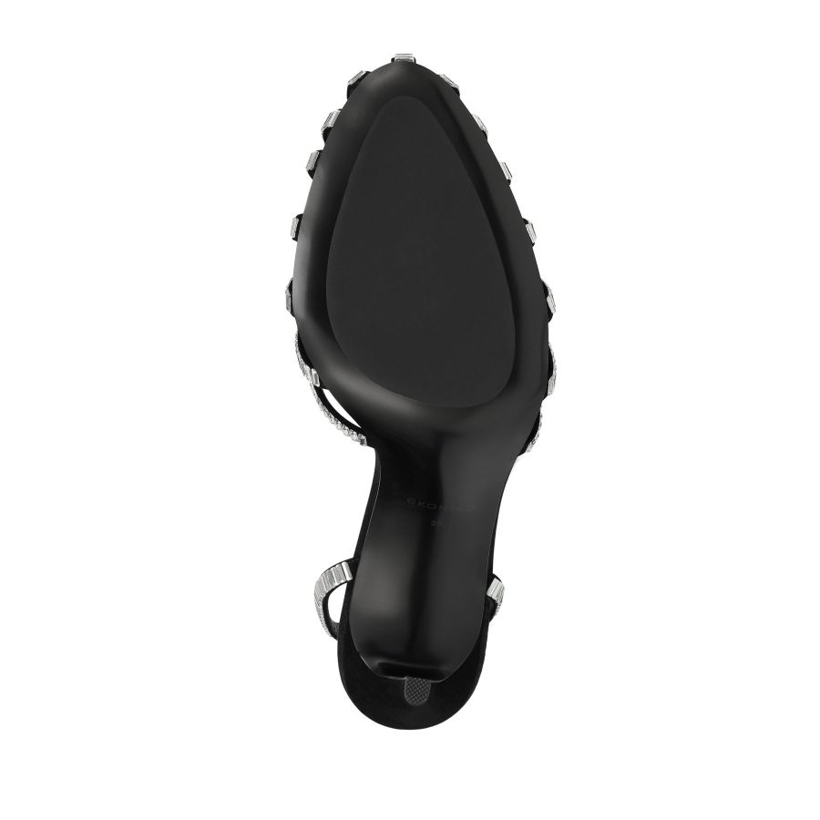 женские босоножки EKONIKA EN01202CN-01-black-silver-25S, фото 4