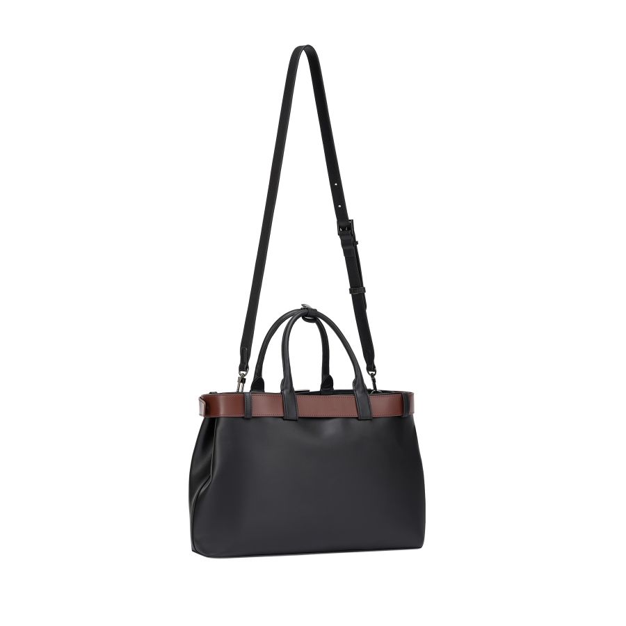 женский шоппер и ремень (комплект) EKONIKA EN39474-black-browny-24W, фото 4