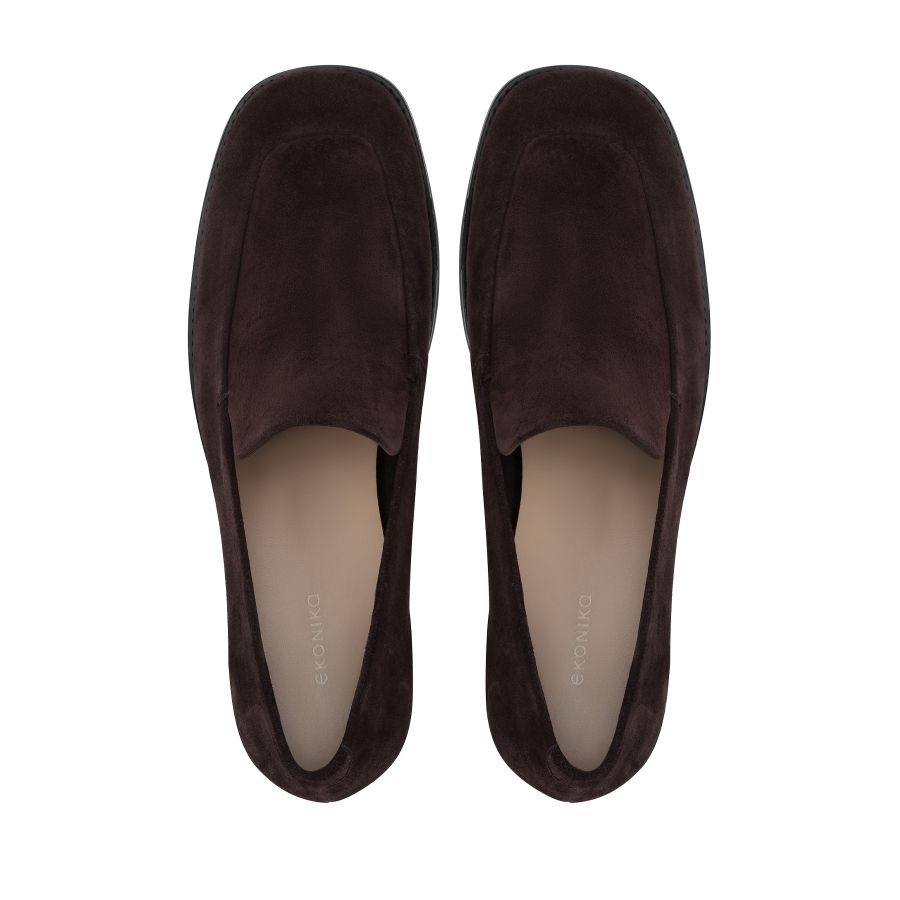 женские демисезонные лоферы EKONIKA EN01130CN-01-dk.brown-25S, фото 3