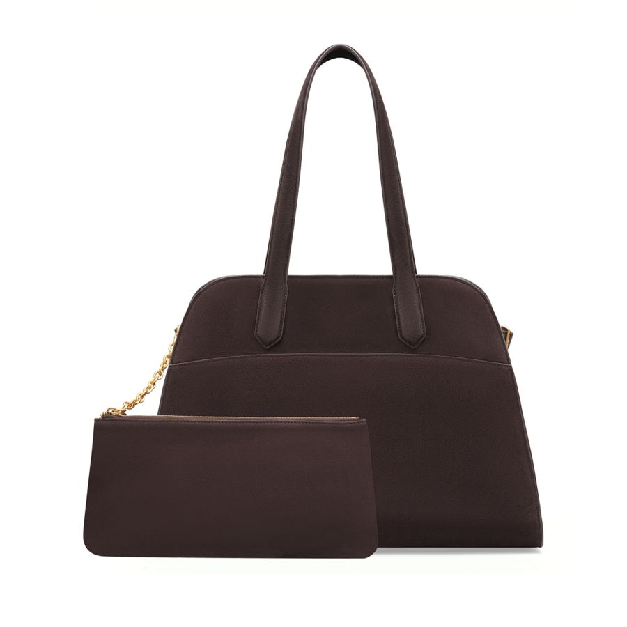 женский шоппер и кошелек (комплект) EKONIKA PREMIUM PM38358-1-coffee-24W, фото 2