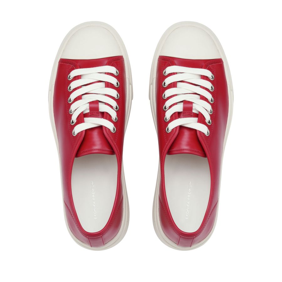 женские летние кеды EKONIKA PREMIUM PM00795CN-01-red-white-25S, фото 6