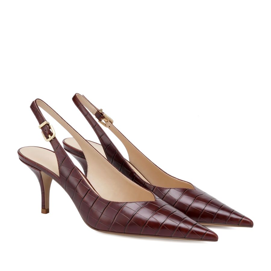 женские туфли слингбэки EKONIKA EN01250CN-01-browny-25S, фото 2