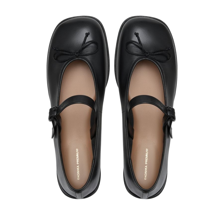 женские балетки Мэри Джейн EKONIKA PREMIUM PM09158CN-19-black-25S, фото 3