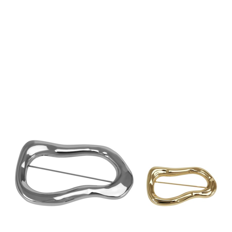 женские броши (набор 2 шт.) EKONIKA EN42683-silver-gold-25W, фото 1