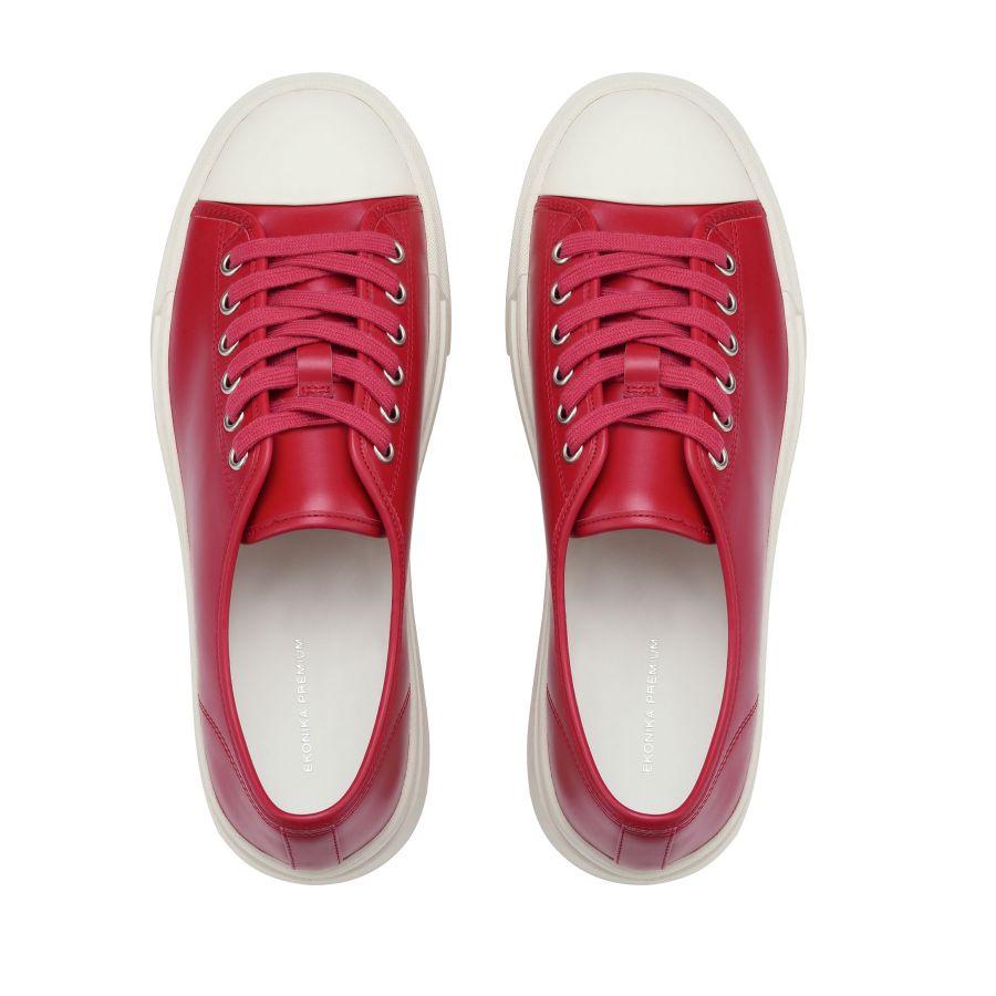 женские летние кеды EKONIKA PREMIUM PM00795CN-01-red-white-25S, фото 5