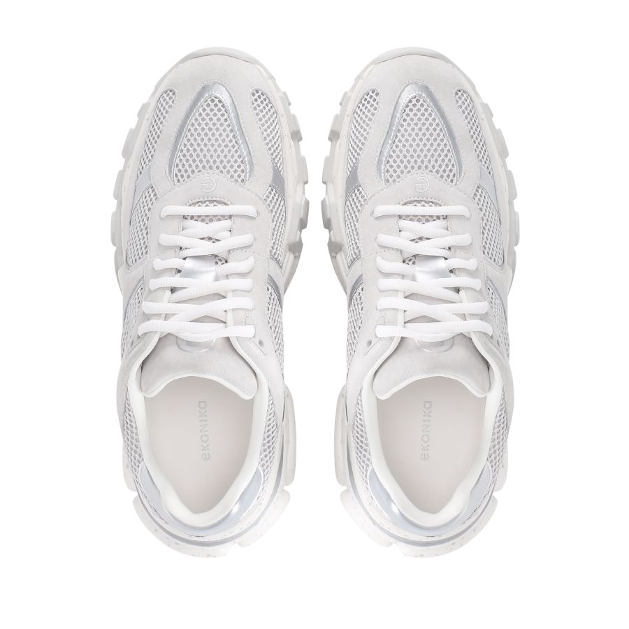 женские демисезонные кроссовки EKONIKA EN00511CN-02-white-lt.grey-24L, фото 3