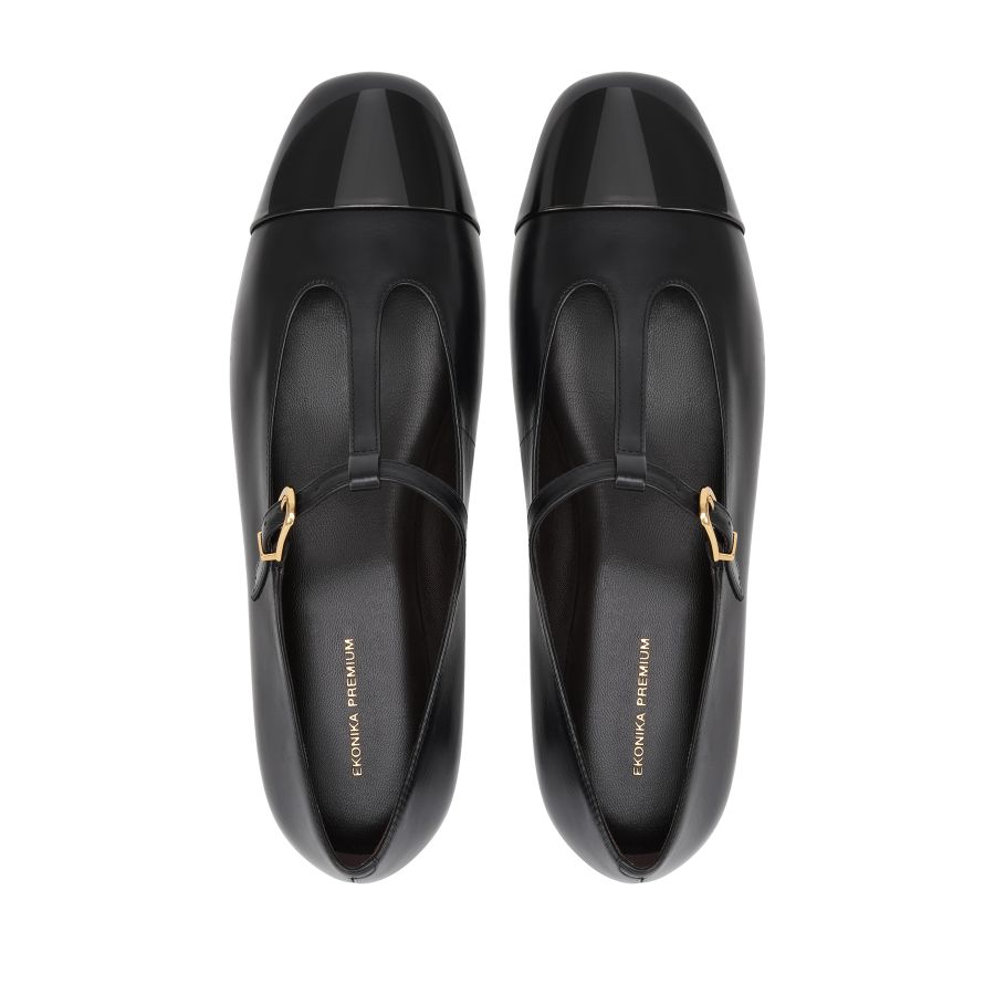 женские балетки Мэри Джейн EKONIKA PREMIUM PM00699CN-04-black-25W, фото 3