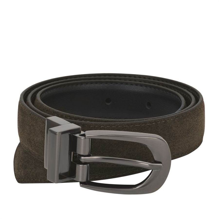 женский двусторонний ремень EKONIKA EN32682-black-dk.olive-25W, фото 2