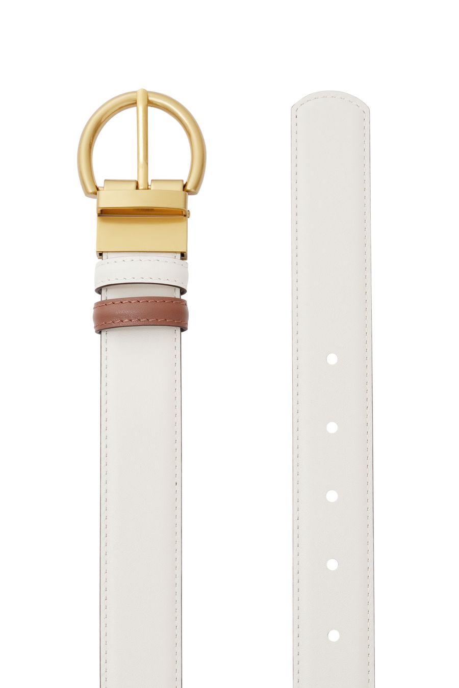 женский ремень EKONIKA PREMIUM PM32537-off.white-brown-25S, фото 4