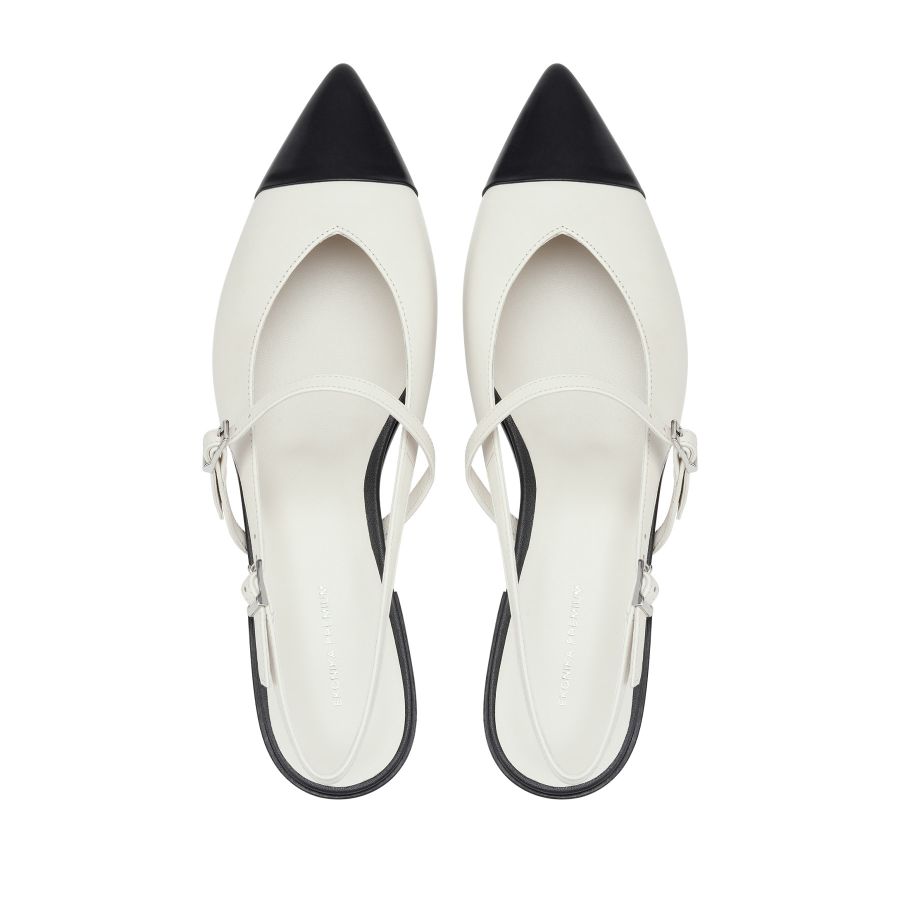 женские слингбэки EKONIKA PREMIUM PM09052CN-04-white-black-25S, фото 3