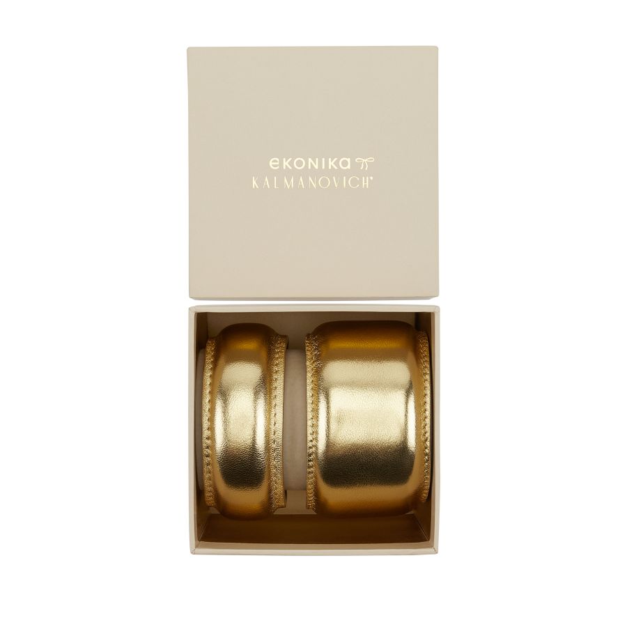 женские браслеты (набор 2 шт.) EKONIKA × KALMANOVICH KL40903-gold-25W, фото 6