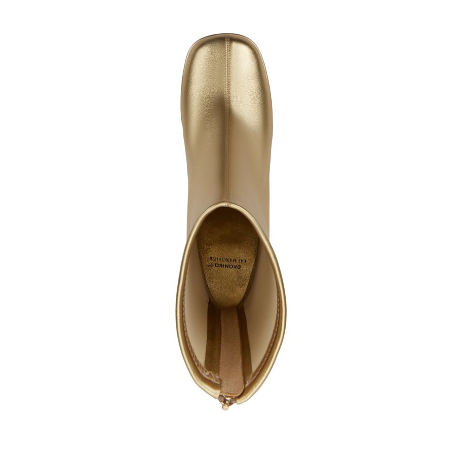 женские демисезонные ботильоны EKONIKA × KALMANOVICH KL01453CN-20-gold-25W, фото 6
