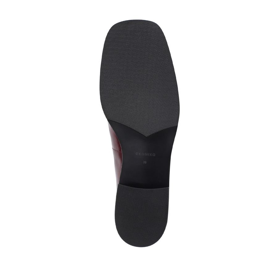 женские демисезонные лоферы EKONIKA EN00779CN-06-cherry-24W, фото 4