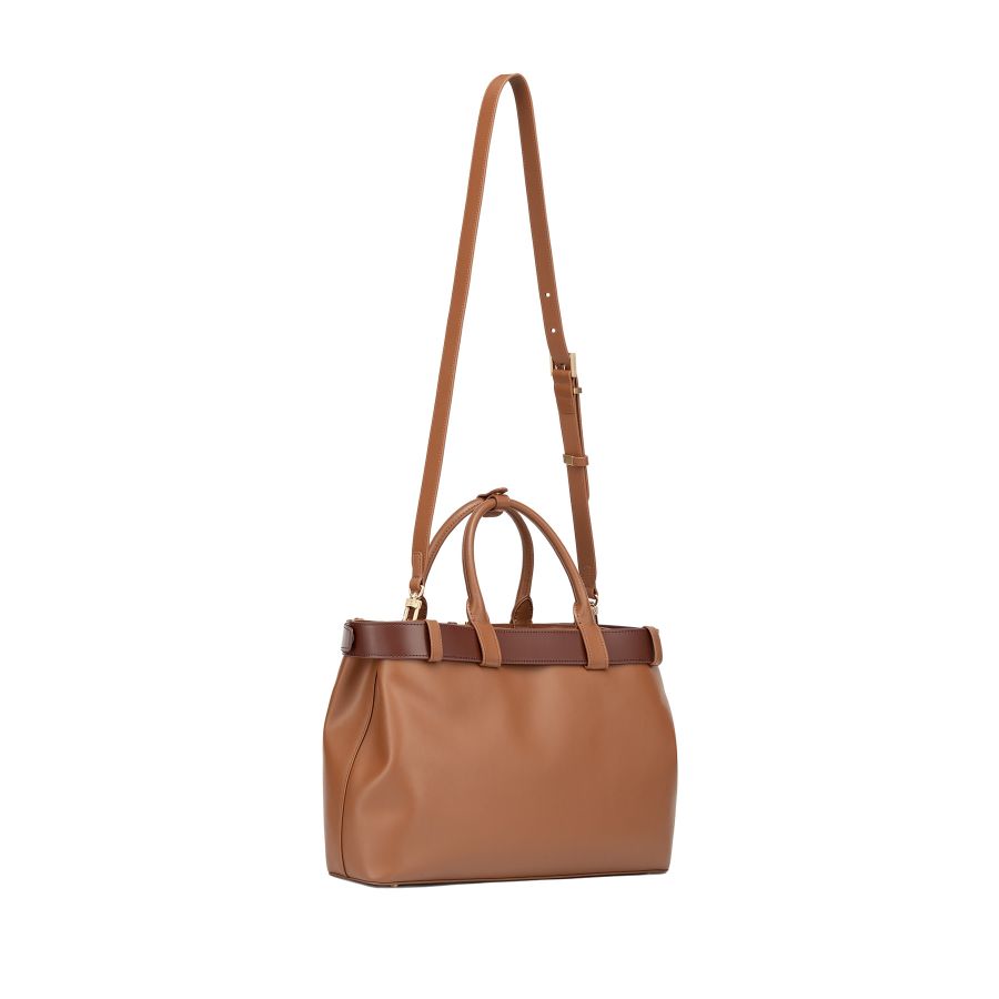 женский шоппер и ремень (комплект) EKONIKA EN39474-caramel-browny-24W, фото 4