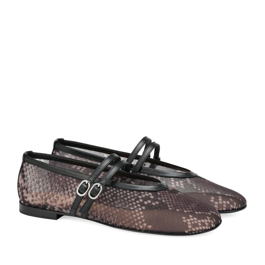 женские балетки Мэри Джейн EKONIKA PREMIUM PM00814CN-12-snake.brown-25S, фото 2