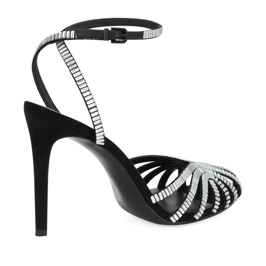 женские босоножки EKONIKA EN01202CN-01-black-silver-25S, фото 5