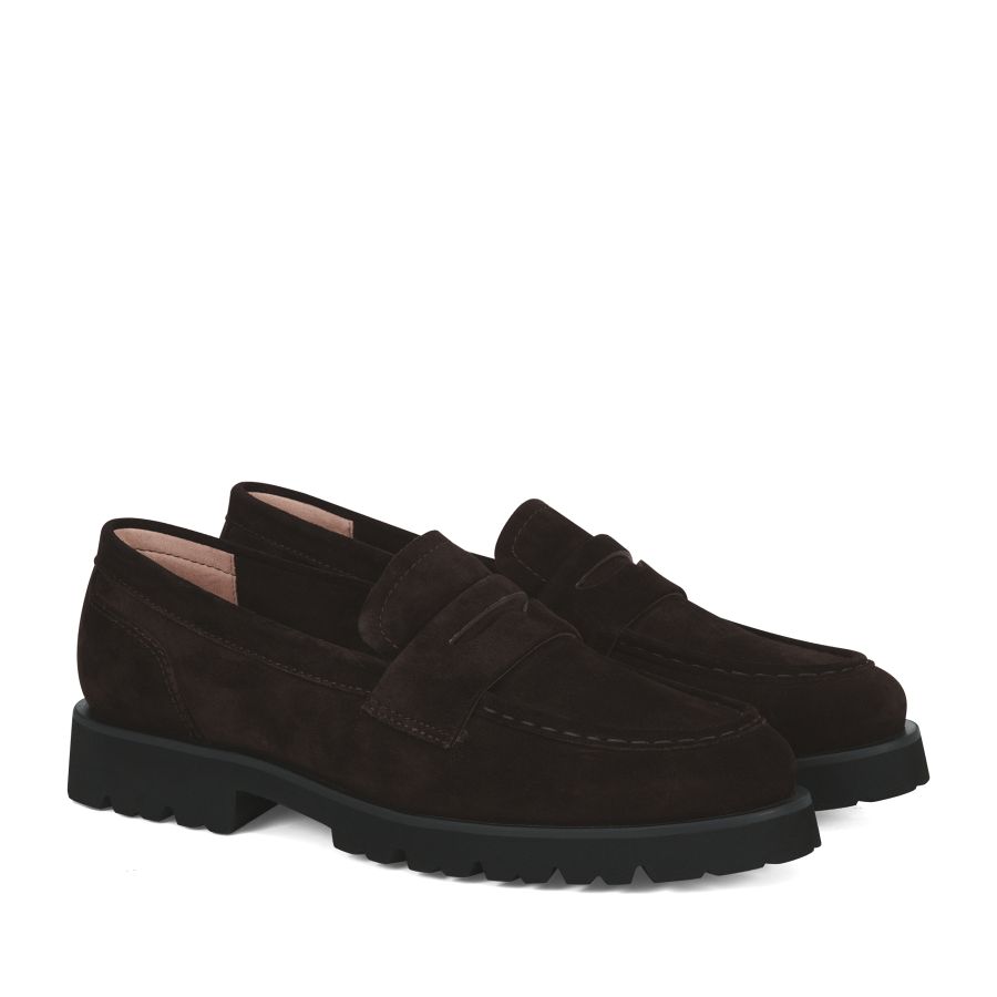 женские демисезонные лоферы EKONIKA EN00446CN-06-dk.brown-25W, фото 2