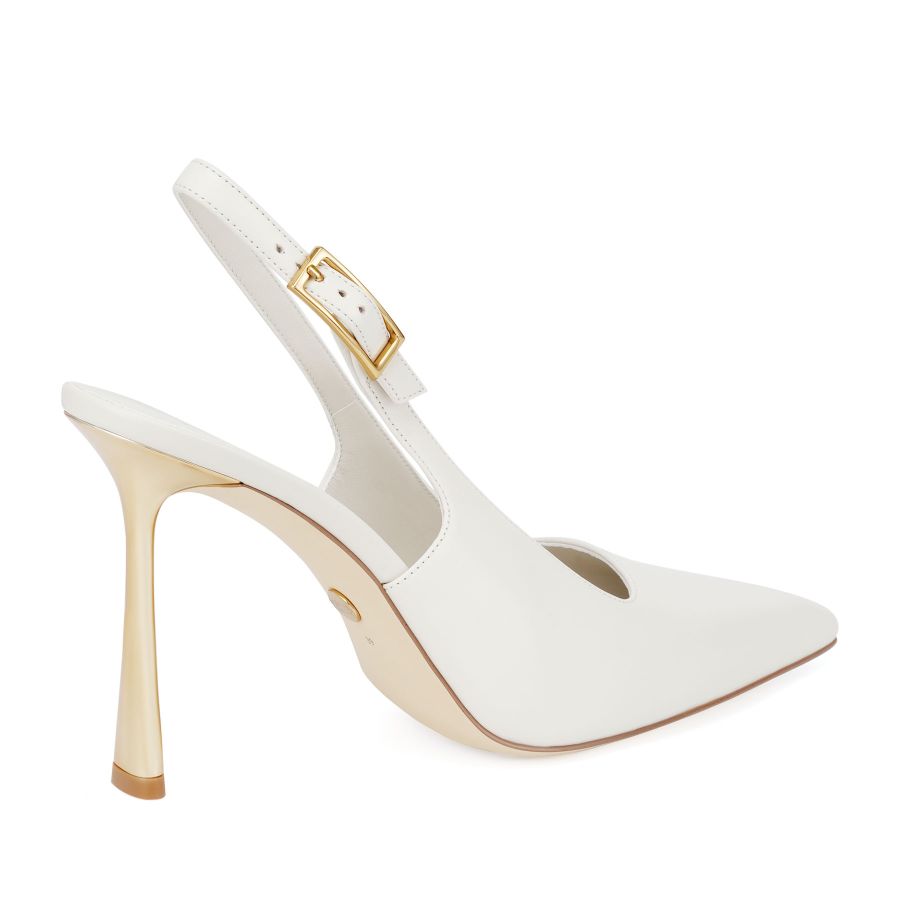 женские туфли слингбэки EKONIKA PREMIUM PM01023CN-02-off.white-25S, фото 5