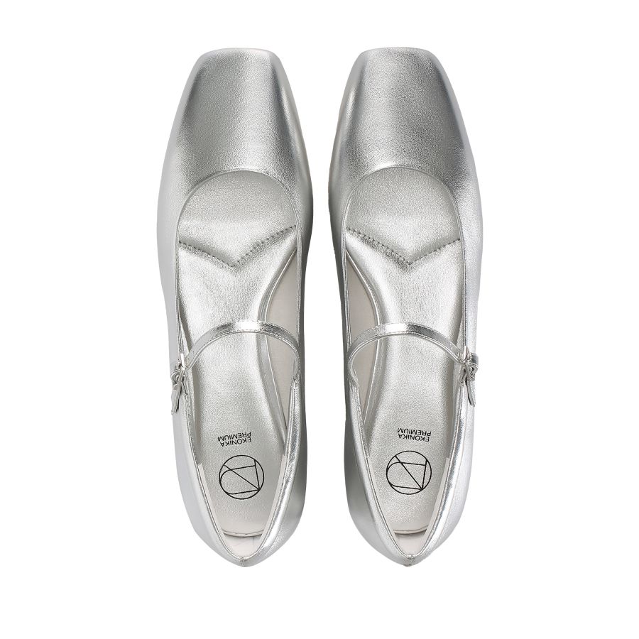 женские балетки EKONIKA PREMIUM PM00705CN-01-silver-24L, фото 3