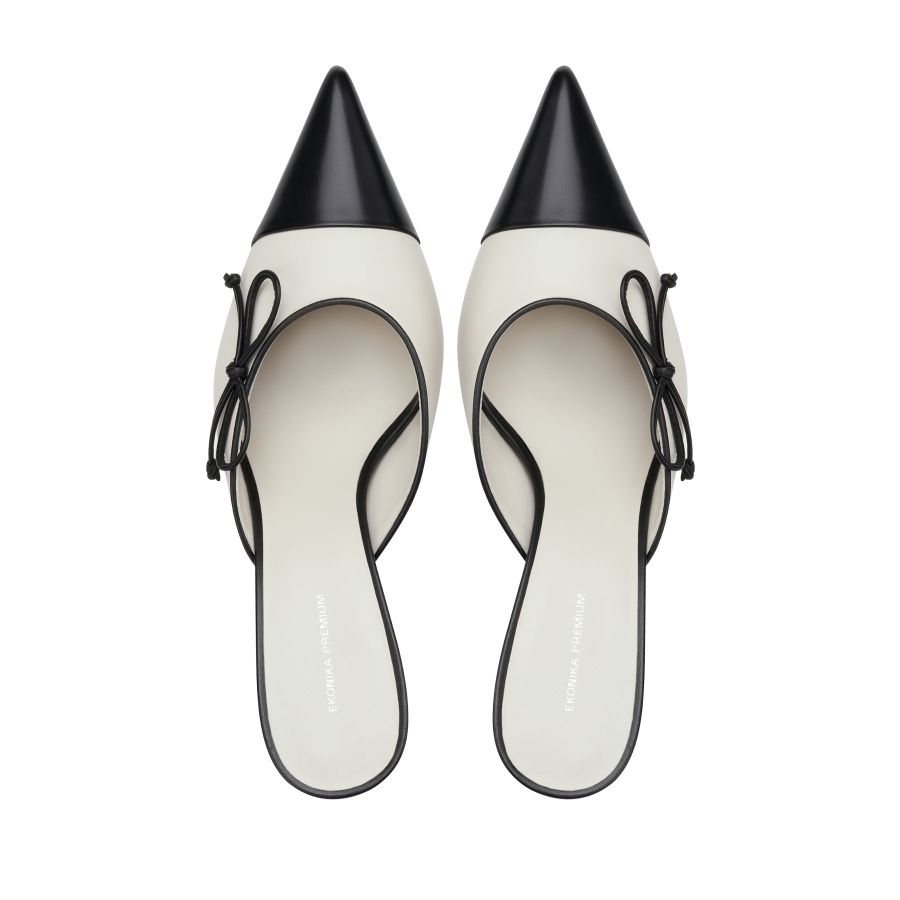 женские летние мюли EKONIKA PREMIUM PM00793CN-03-white-black-25S, фото 3