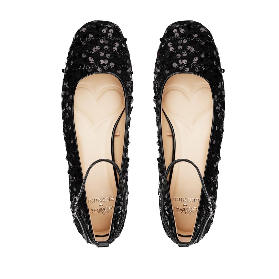 женские балетки EKONIKA х BOTROIS BO01203CN-07-black-25S, фото 3