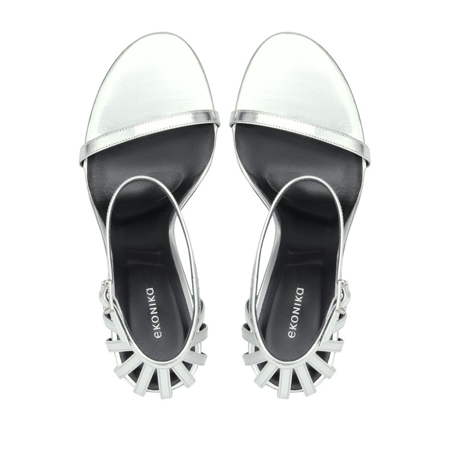 женские босоножки EKONIKA EN01100CN-04-silver-25S, фото 3
