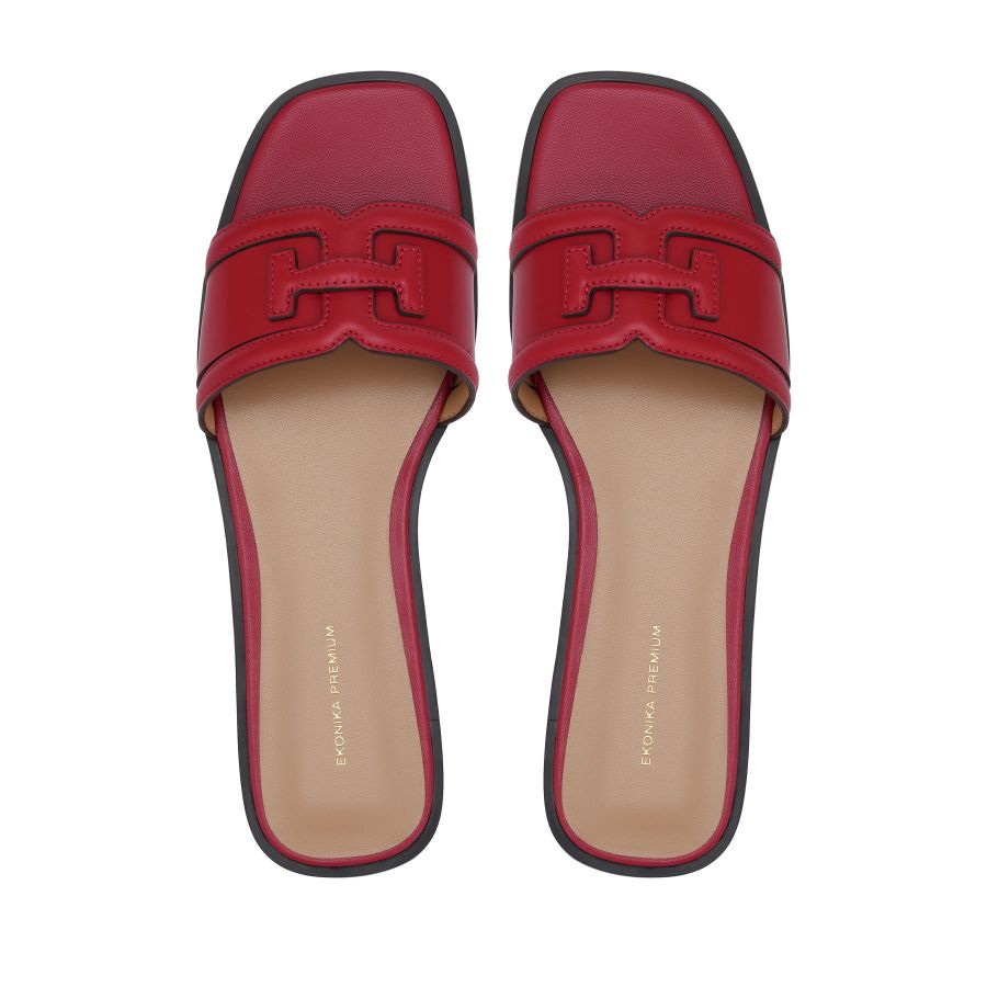 женские летние мюли EKONIKA PREMIUM PM00868CN-01-red-25S, фото 3