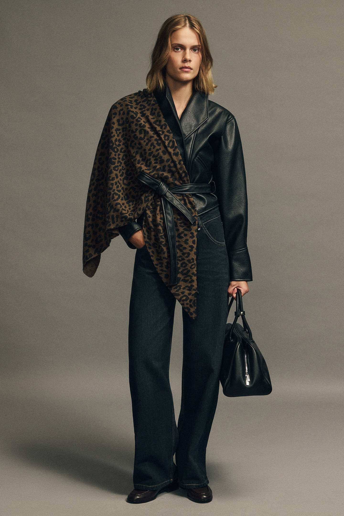 Женская косынка EKONIKA PREMIUM PM45440-leopard-25W купить в